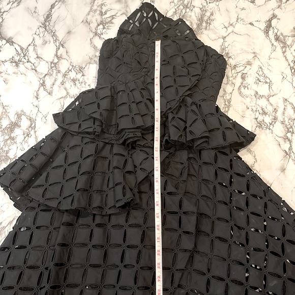 Thurley “Dark Arts” Tiered Midi Dress in Black - Picture 8 of 11